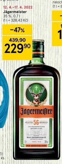 Bylinný likér Jägermeister