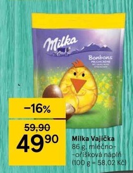 Čokoládová vajíčka mini Milka