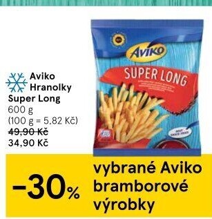Hranolky mražené Super Long Aviko