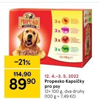 Kapsičky pro psy Propesko