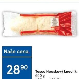 Knedlík houskový Tesco