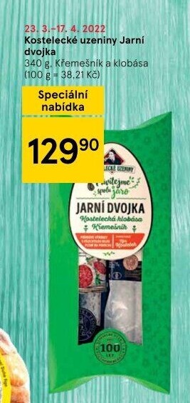 Kostelecká klobása a Křemešník Kostelecké uzeniny