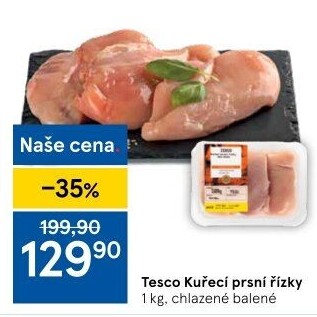 Kuřecí prsní řízky Tesco