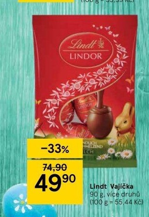 Minivajíčka Lindor Lindt