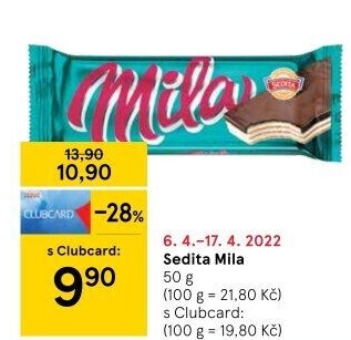 Oplatky Mila Sedita