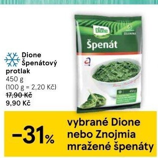Špenát mražený Dione