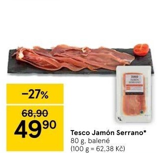 Šunka Jamón Serrano Tesco