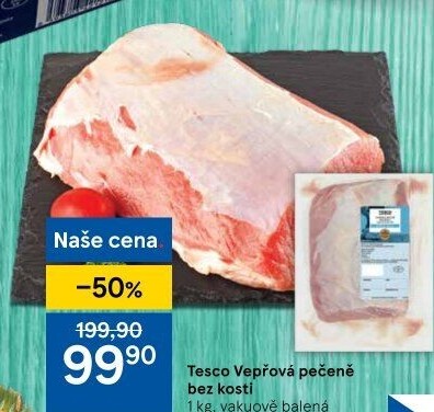 Vepřová pečeně bez kosti Tesco