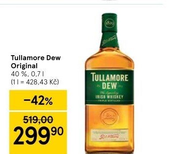 Whisky irská Tullamore Dew