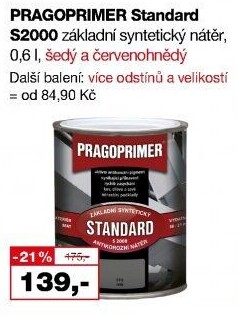 Barva na kov Standard Pragoprimer