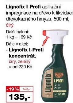 Impregnace k likvidací dřevokazného hmyzu Lignofix I-Profi Stachema