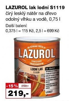 Lodní lak Lazurol