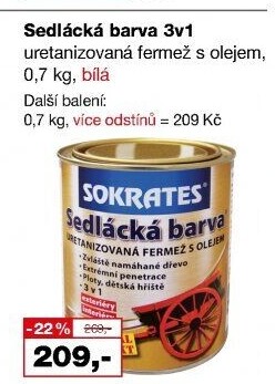 Sedlácká barva na dřevo Sokrates