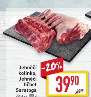 Hřbet jehněčí Saratoga