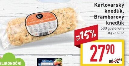 Knedlík karlovarský Lef