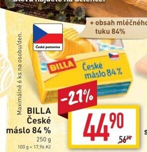 Máslo Billa