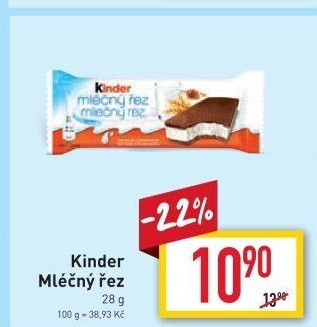 Řez mléčný Kinder