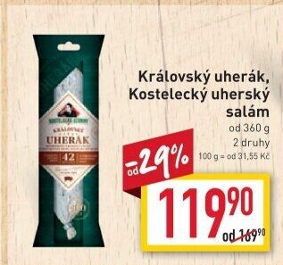 Salám Uherák královský Kostelecké uzeniny