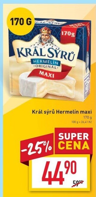 Sýr Hermelín Král sýrů