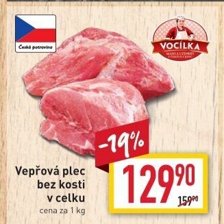 Vepřová plec bez kosti Vocílka