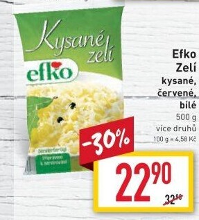 Zelí bílé kysané Efko