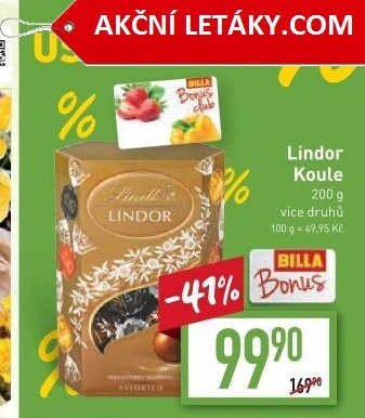 Bonboniéra Pralinky Lindor Lindt
