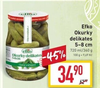 Okurky delikates Efko