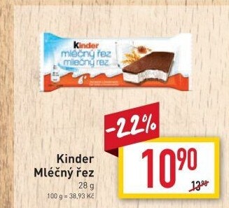 Řez mléčný Kinder