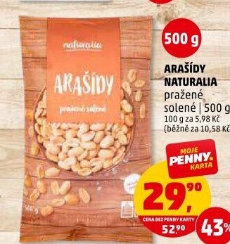 Arašídy pražené Naturalia
