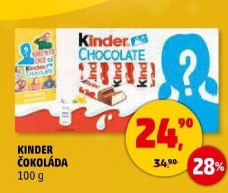 Čokoládky Kinder