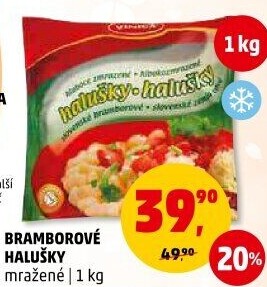 Halušky bramborové mražené Vinica