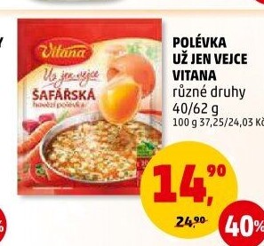 Instantní polévky Už jen vejce Vitana