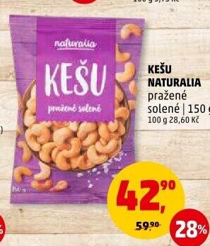 Kešu pražené Naturalia