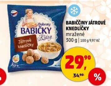 Knedlíčky játrové mražené Dobroty Babičky Kláry