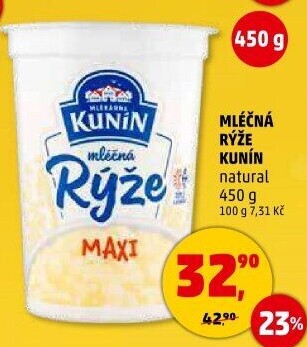 Mléčná rýže Kunín