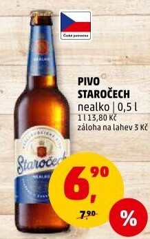 Nealkoholické pivo Staročech