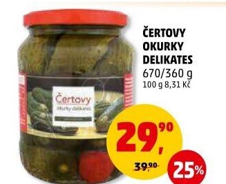 Okurky Čertovy Delikates