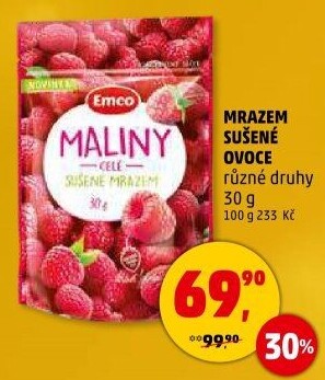 Ovoce sušené mrazem Emco