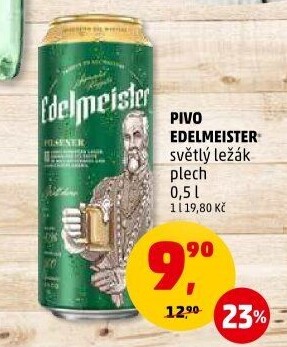 Pivo světlý ležák Pilsner Edelmeister