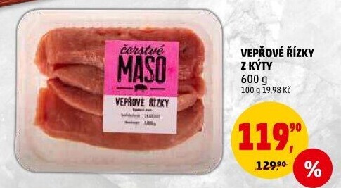 Řízky vepřové z kýty
