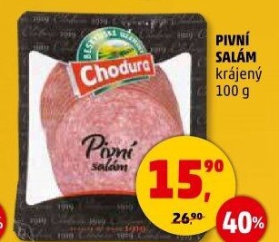 Salám pivní Beskydské uzeniny Chodura
