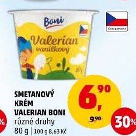 Smetanový krém Valerian Boni