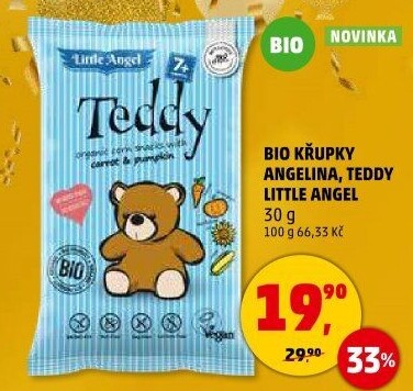 Snack bez lepku pro děti Teddy Little Angel