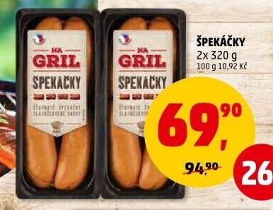 Špekáčky Na gril Penny