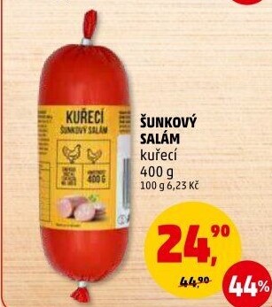 Šunkový salám kuřecí