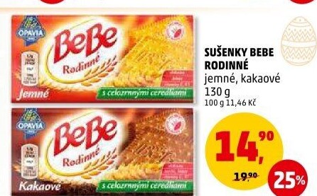 Sušenky Rodinné BeBe Opavia