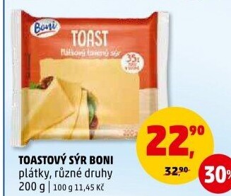 Sýr tavený toast Boni