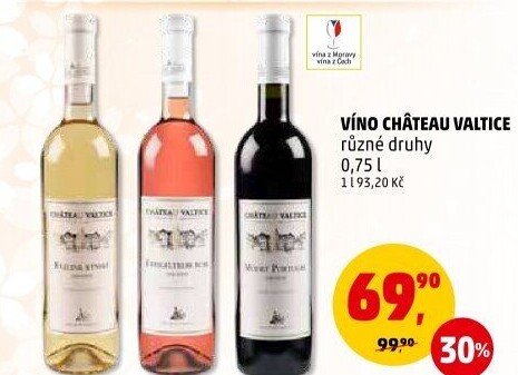 Vína Chateau Valtice