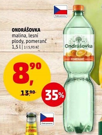 Voda ochucená Ondrášovka