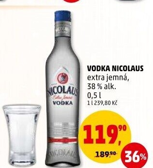 Vodka extra jemná St. Nicolaus
